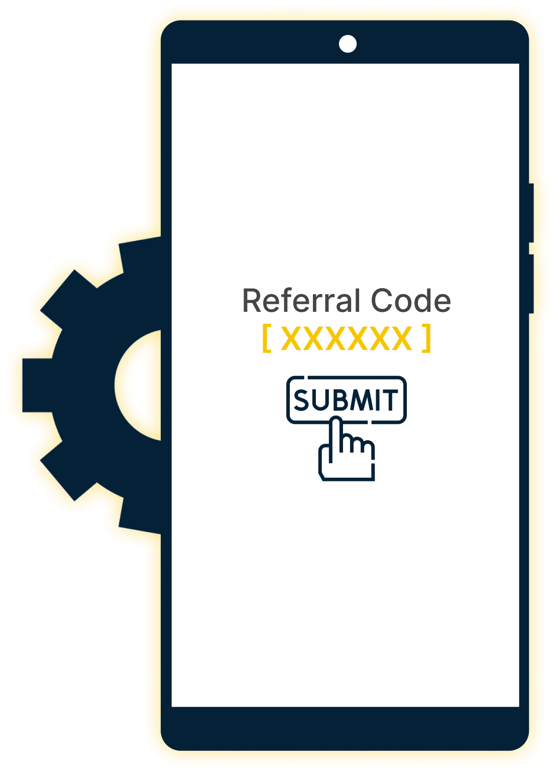 Submit the Referral Code.